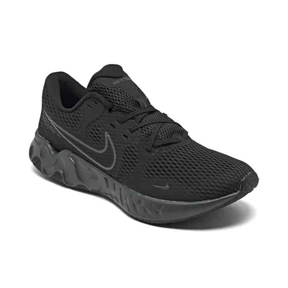 Men's Nike Renew Ride 2 Black Anthracite 2021 Size 10 - Picture 2 of 2